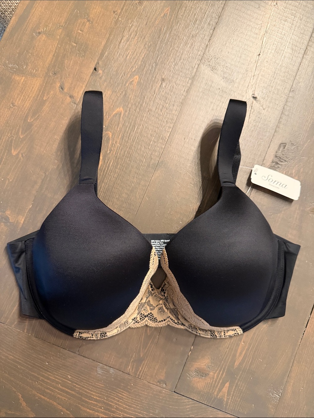 NWT Soma Enhancing Shape Full Coverage Lace Trim Bra 36D